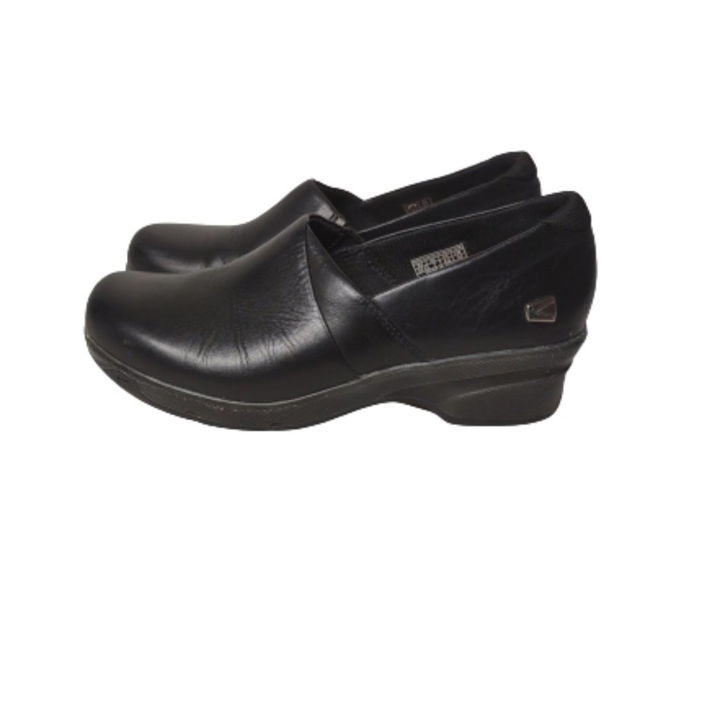 Keen Black Clogs Women Size 7 Leather Shoes